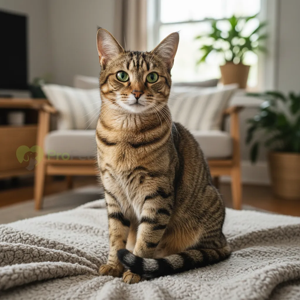 Кошка чаузи с тикированным окрасом 