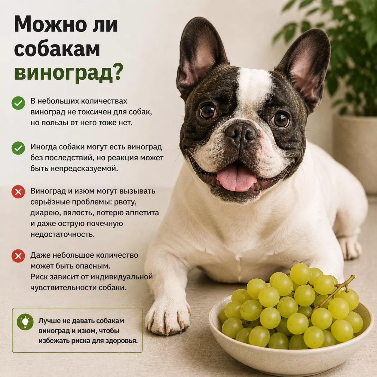 Можно ли собаке виноград