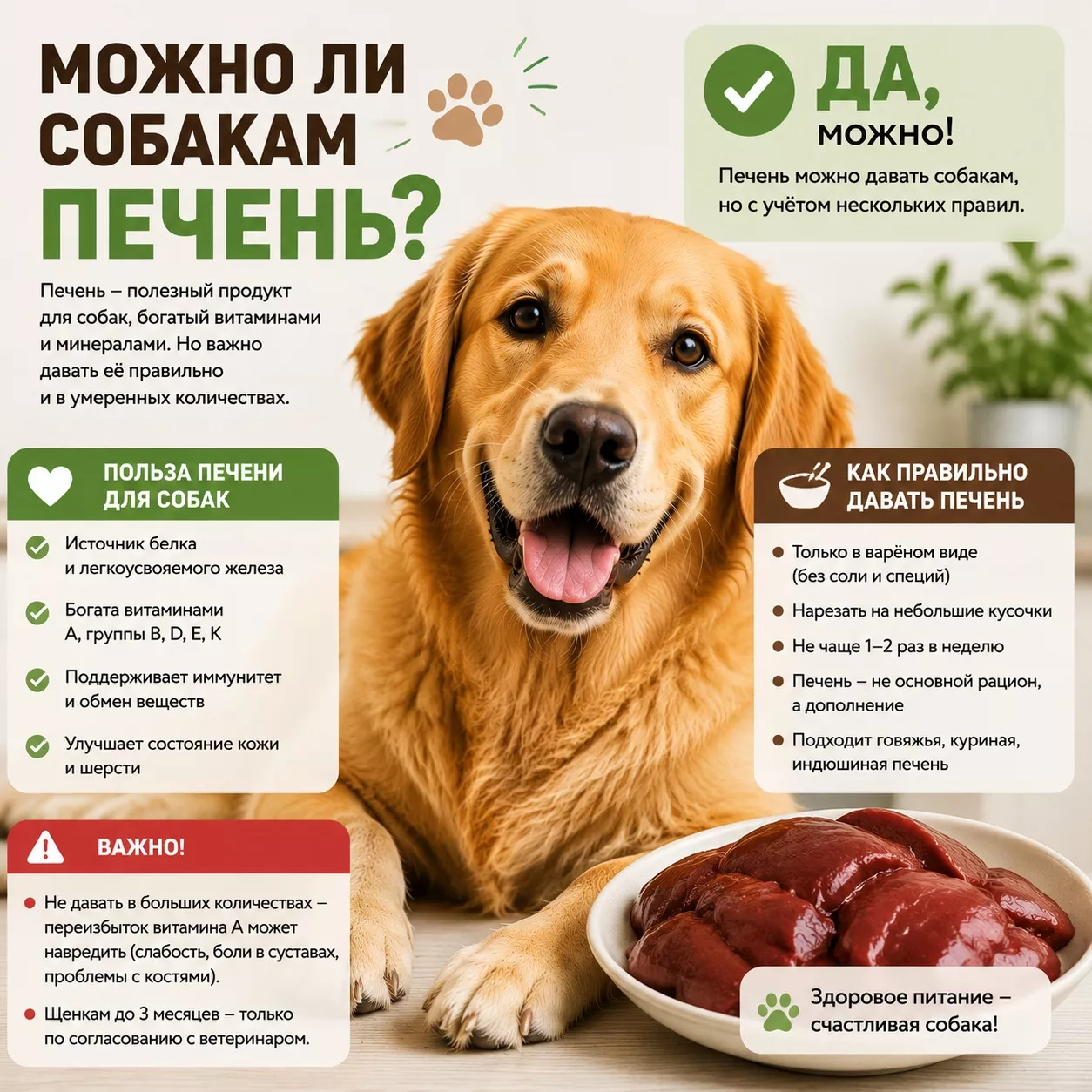 Можно ли собаке печень
