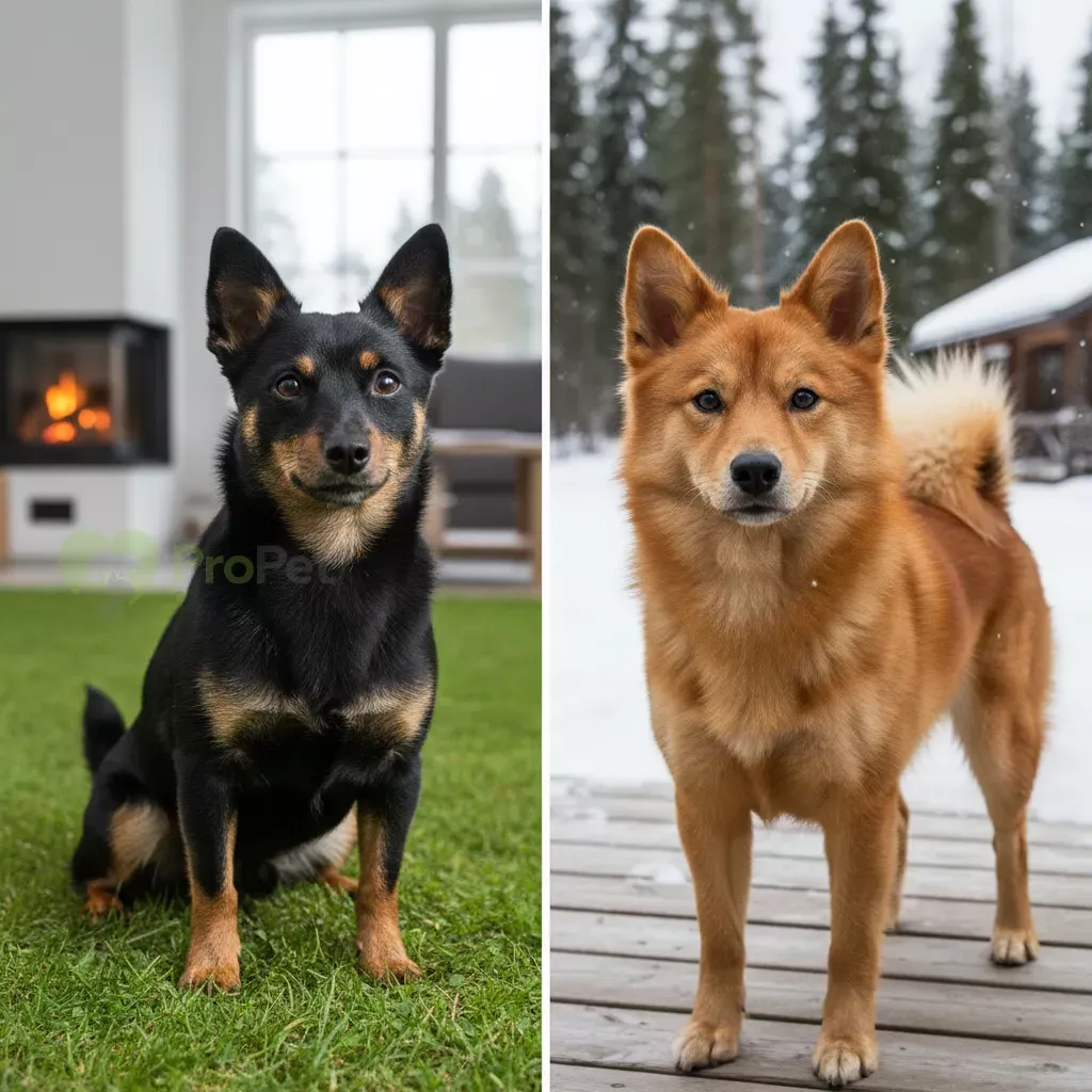 Шипперке vs Финский шпиц: сравнение пород