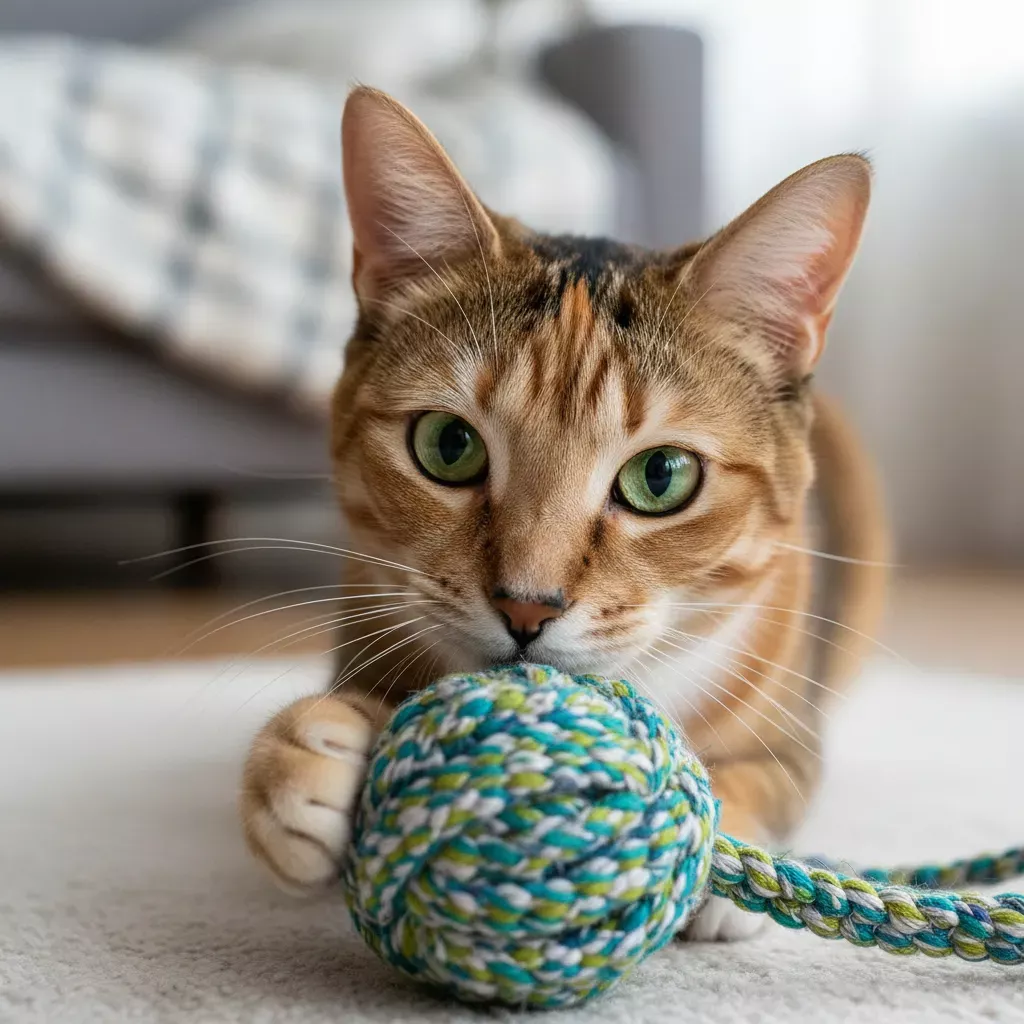 Какие игрушки опасны для кошек - превью