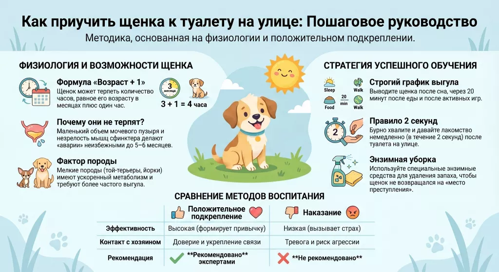 Как научить щенка терпеть и ждать прогулки