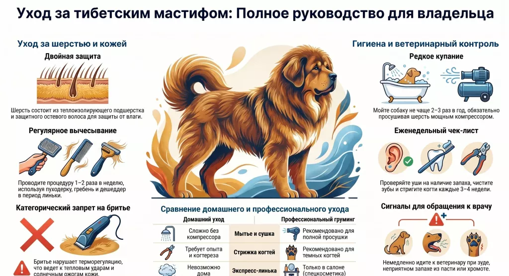Уход Тибетский мастиф