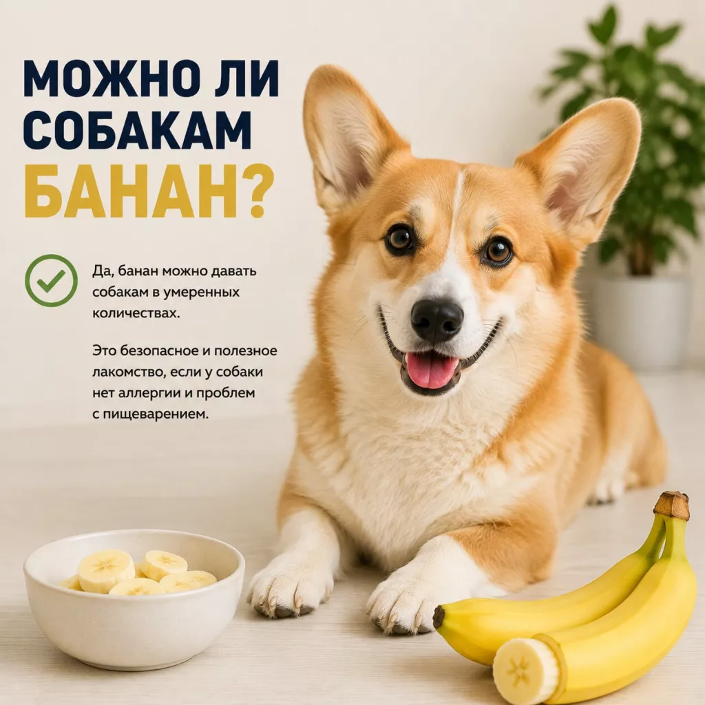 можно ли собакам банан