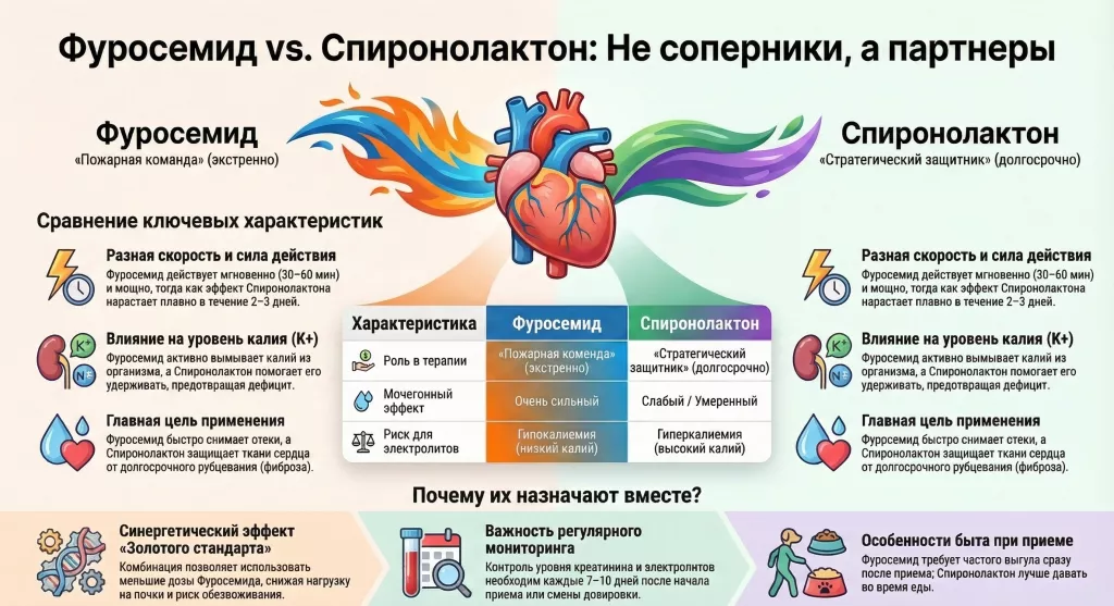 Спиронолактон и Фуросемид