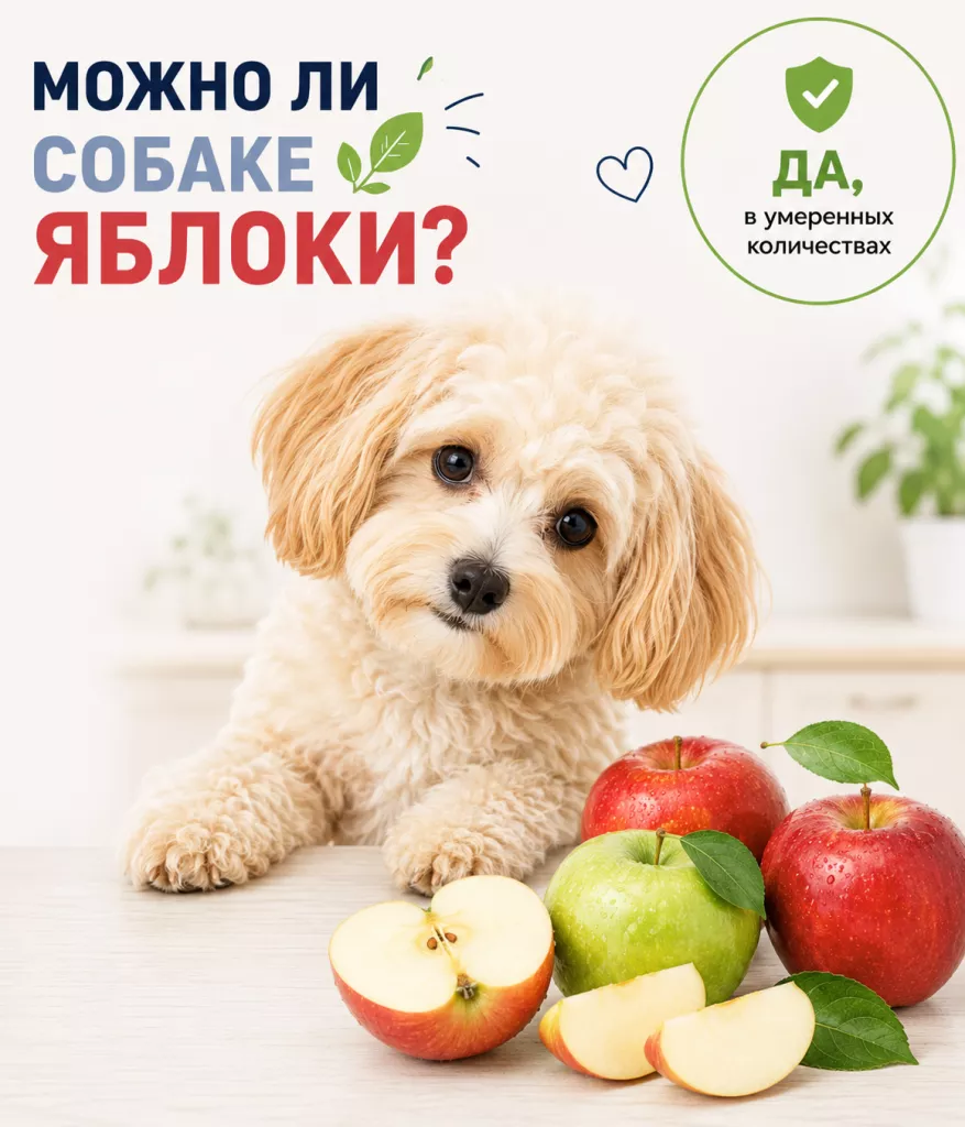 Можно ли собаке яблоки