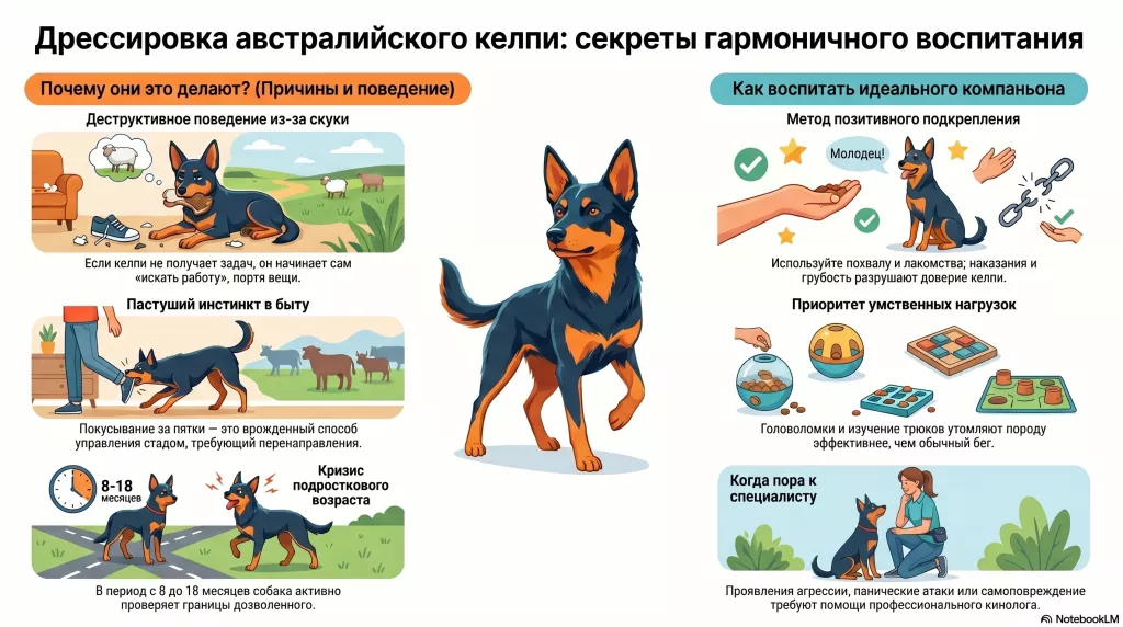 Дрессировка Австралийский келпи