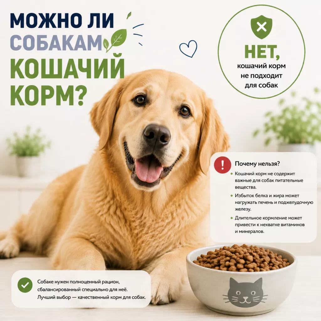 Можно ли собаке кошачий корм