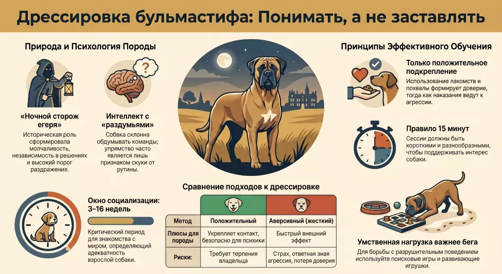 Дрессировка Бульмастиф