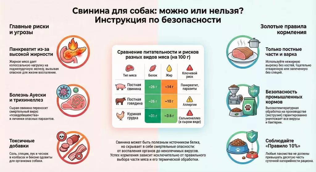 Можно ли собакам свинину