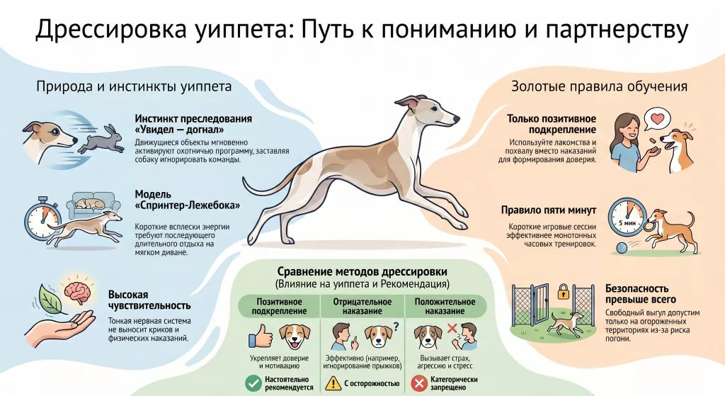 Дрессировка Уиппет