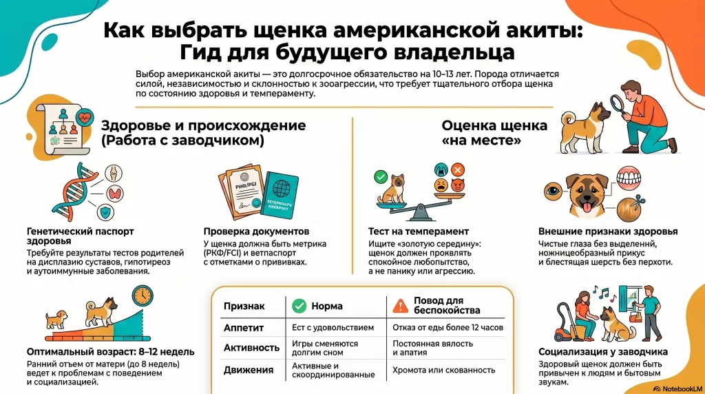Как выбрать щенка Американская акита