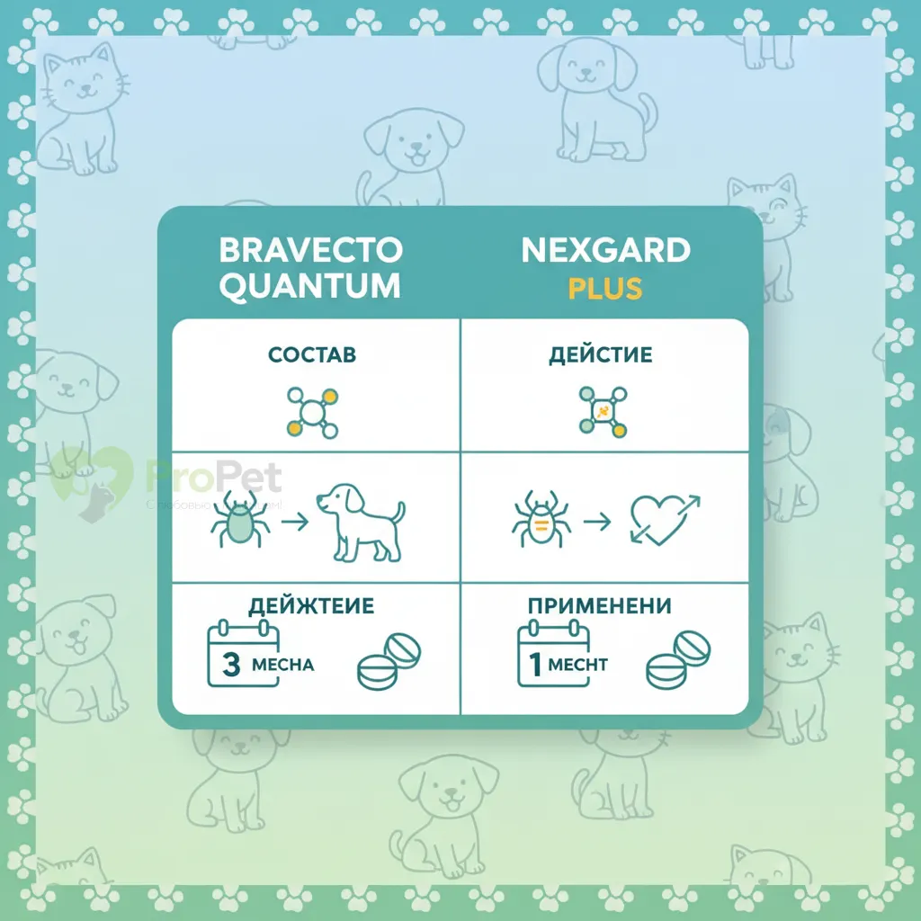 Бравекто квантум или нексгард плюс (Bravecto Quantum vs NexGard Plus)